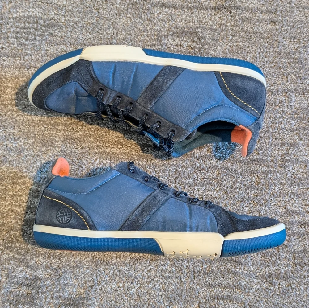Kids Navy and Coral Casual Sneakers